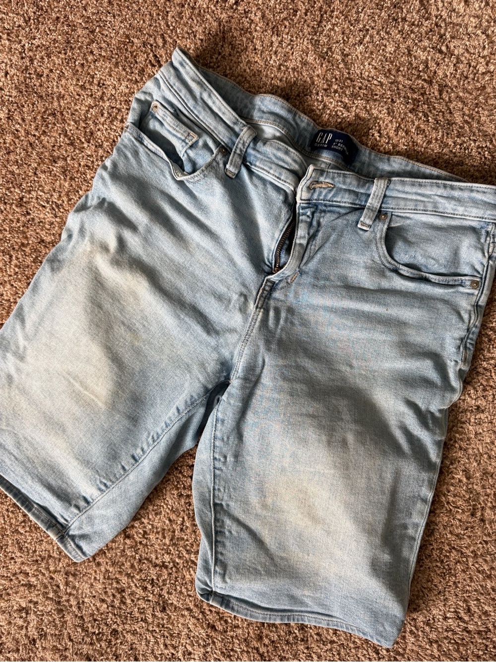 GAP Women's Light Blue Denim Bermuda Shorts
